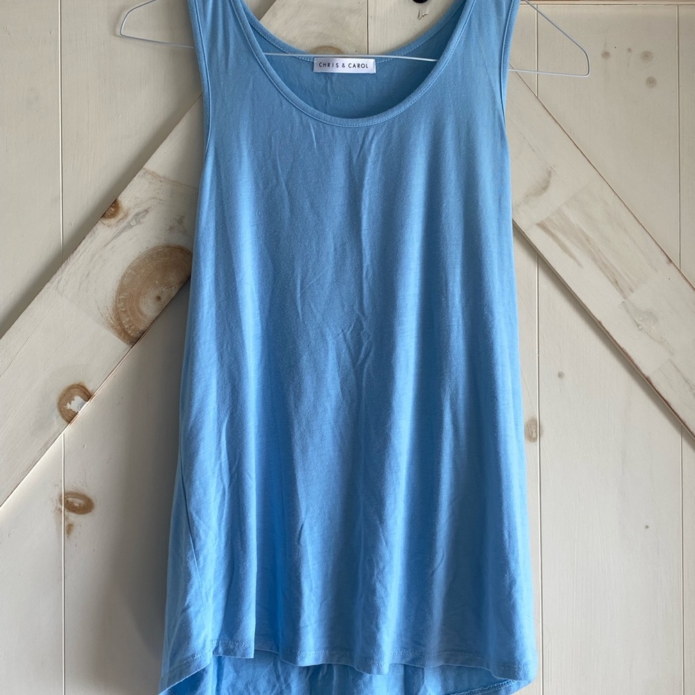 Chris & Carol Light Blue Women's Tank Top